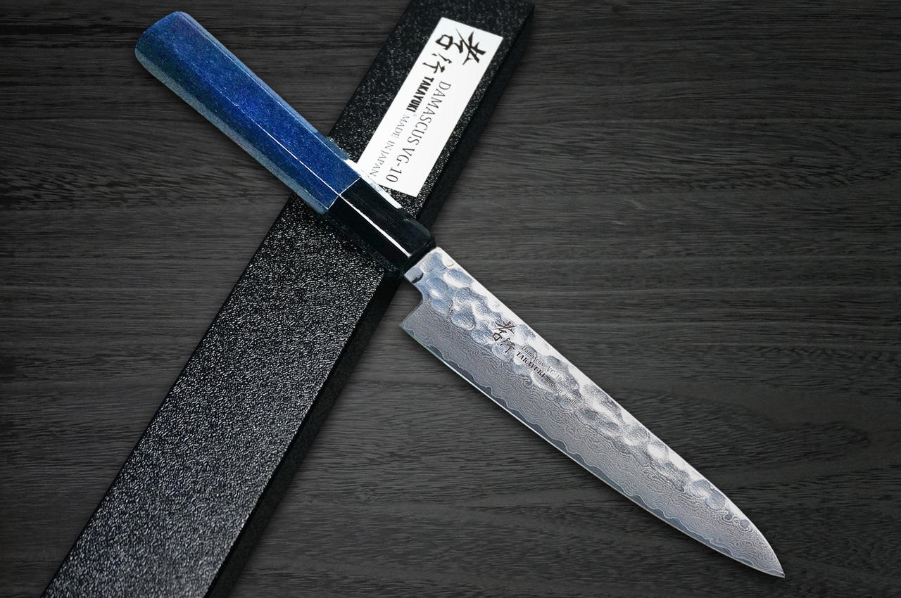 Sakai Takayuki 33-Layer VG10 Damascus Indigo Japan-Blue Chef's