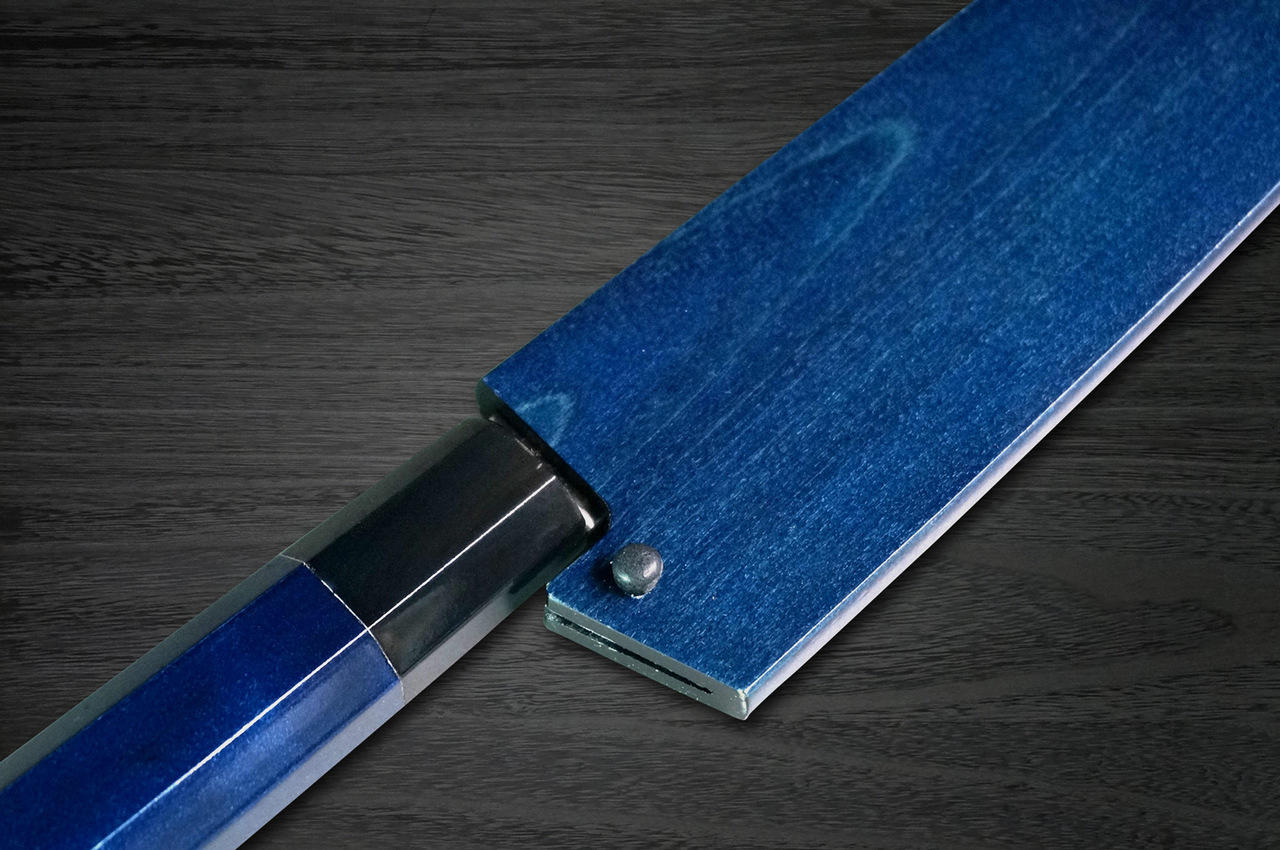 sakiページ Sakai Takayuki 33-Layer VG10 Damascus Indigo Japan-Blue