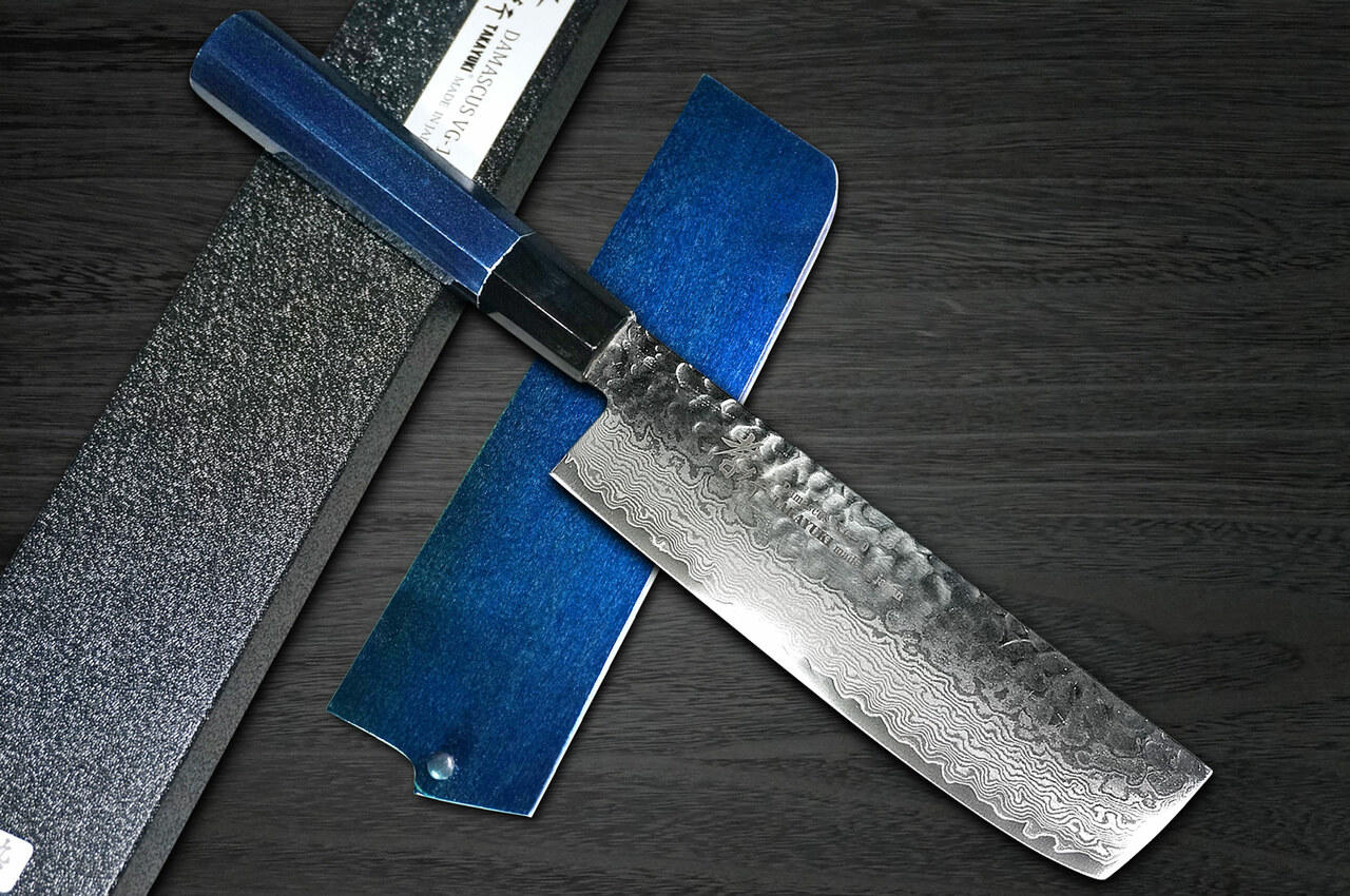 Sakai Takayuki 33-Layer VG10 Damascus Indigo Japan-Blue Chef's