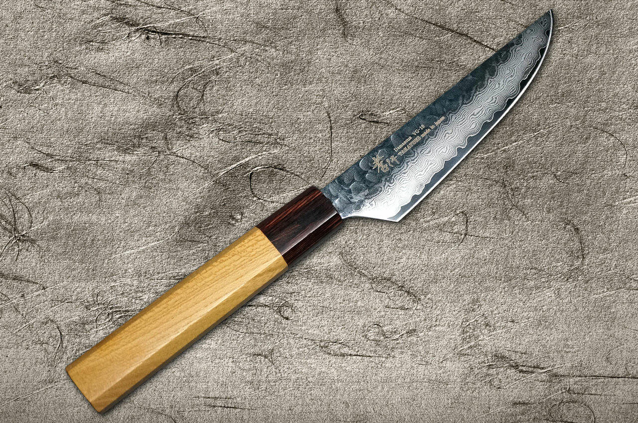 Sakai Takayuki 33-Layer VG10 Damascus Hammered WA Japanese Chef's Knife SET  (Gyuto210-Slicer-Nakiri-Petty150-Santoku)