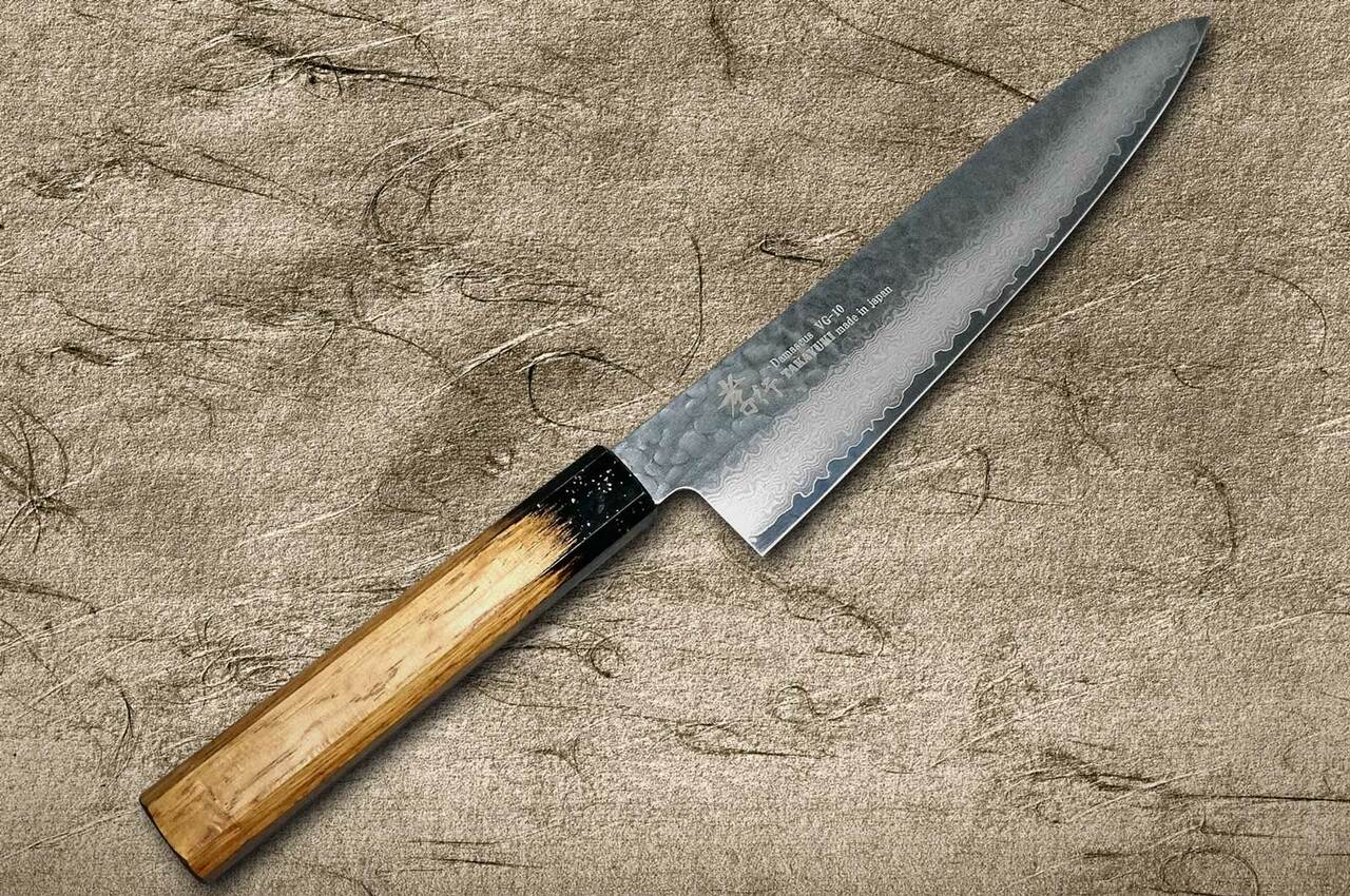 Great Damascus / VG-10 Gyuto Chef Knife With Wa-handle in Very