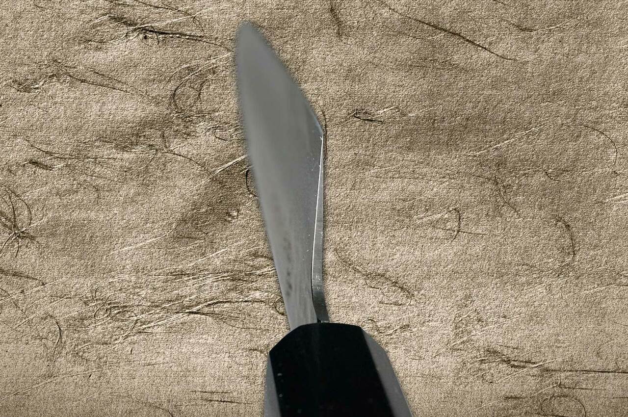 堺孝行33 层VG10Damascus 大漆厨师用三德刀170mm 日本漆橡木手柄