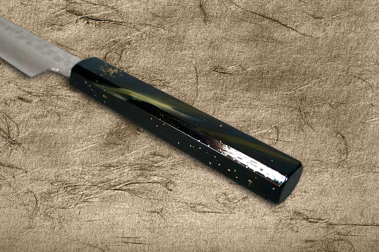 Sakai Takayuki 33-Layer VG10 Damascus Urushi Chefs Petty KnifeUtility 150mm with Japanese Lacquered Oak Handle SAIU