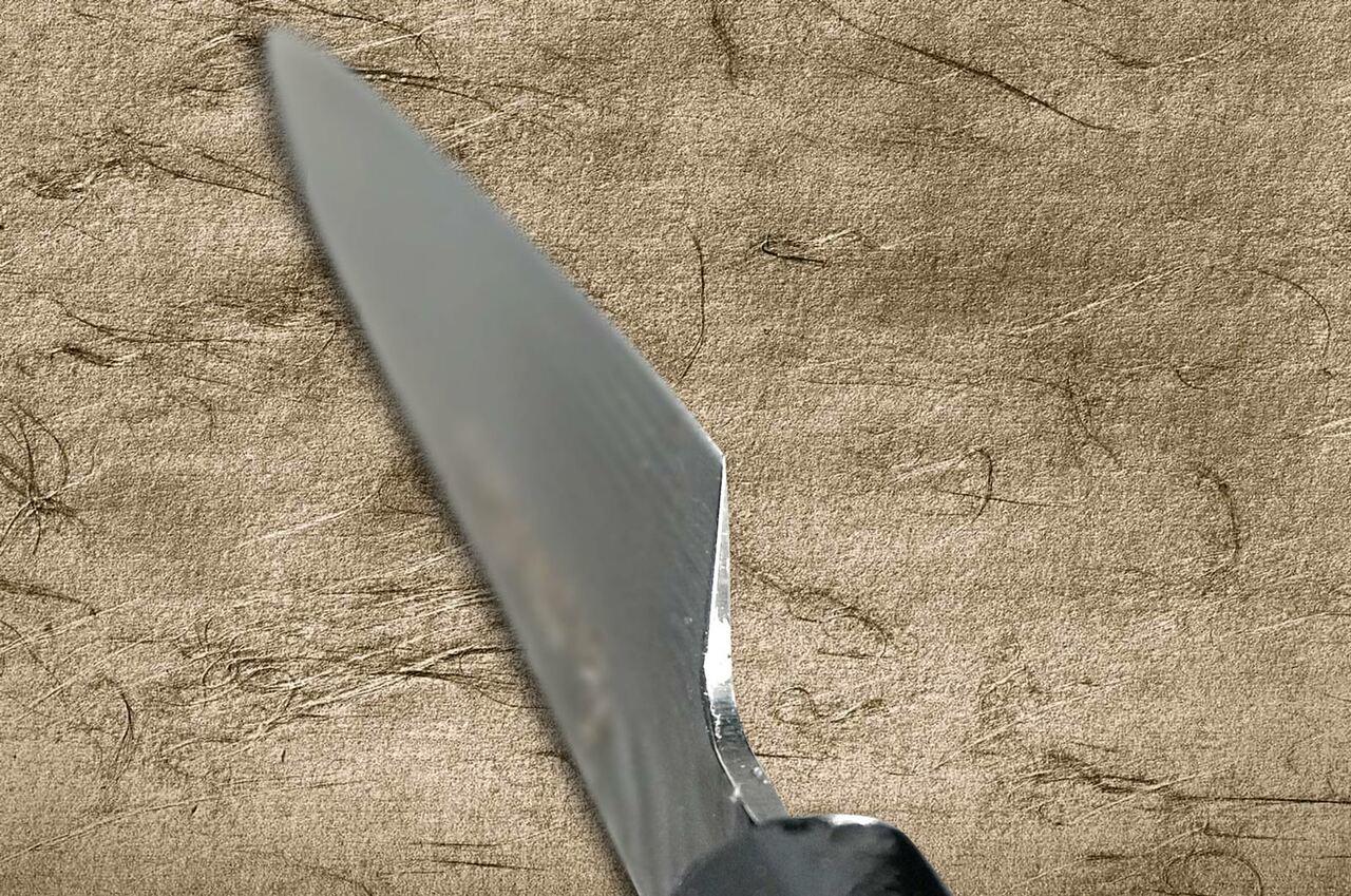 Sakai Takayuki 33-Layer VG10 Damascus Urushi Chefs Petty KnifeUtility 150mm with Japanese Lacquered Oak Handle SAIU