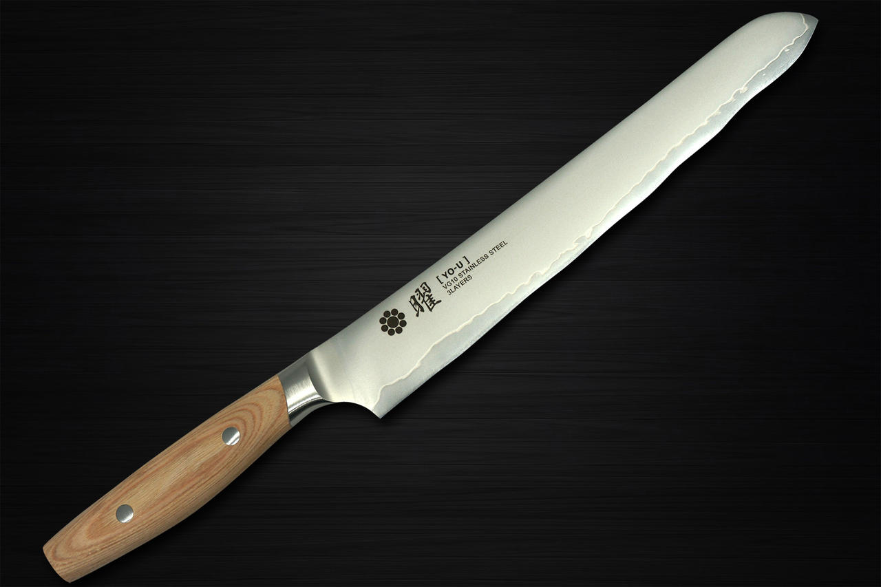 Yaxell Yo U Bianco 3 Layer Vg 10 Japanese Chef S Bread Slicer 230mm Japanese Chef Knives Yaxell Yo U Bianco 3 Layer Vg 10 Japanese Chef S Bread Slicer 230mm Japanese Chef Knives