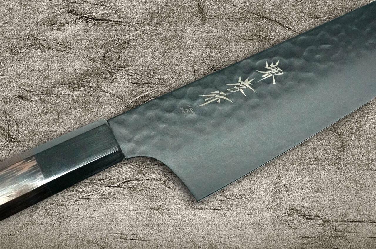 Sakai Takayuki Non-Stick Coating VG10 Hammered WA KUROKAGE Japanese Chef's  Santoku Knife 170mm with Wenge Handle