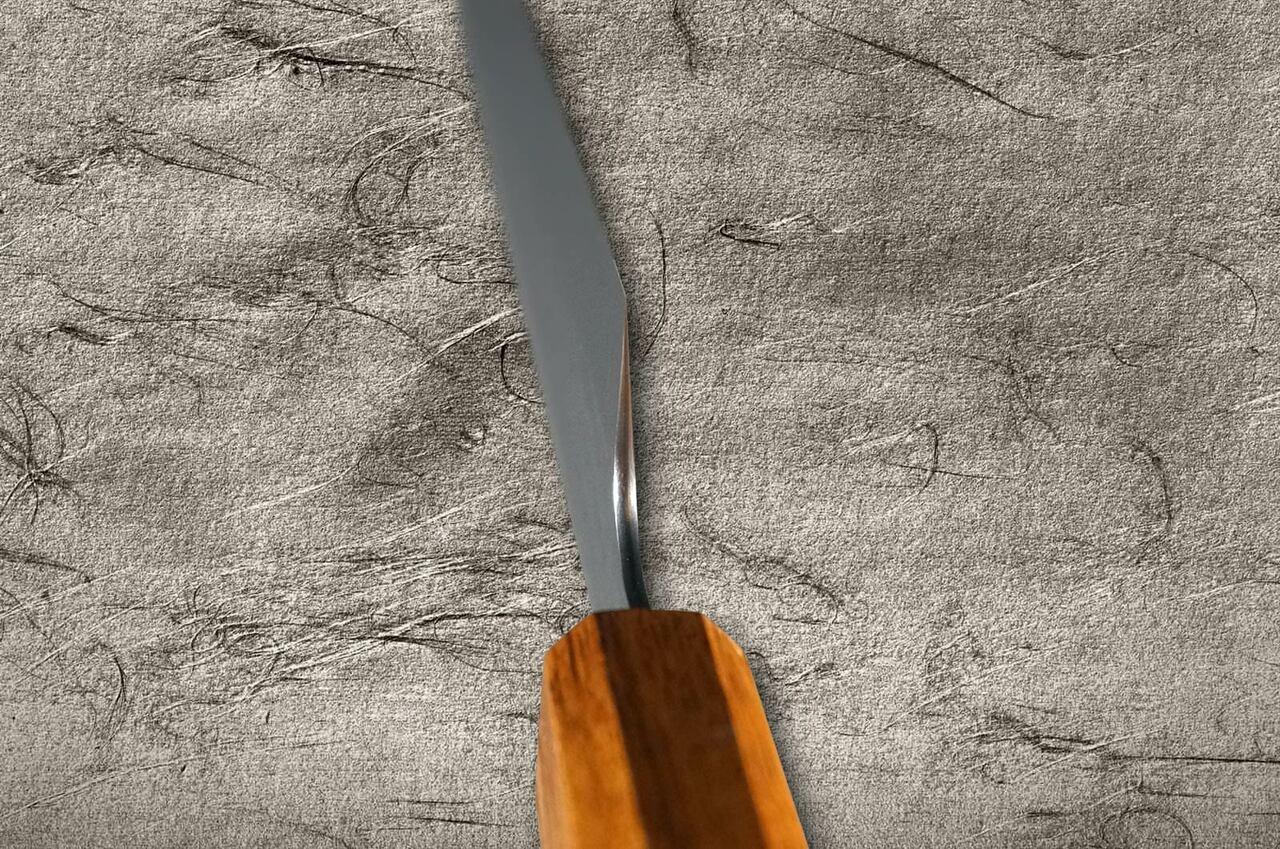 Yu Kurosaki R2SG2 Hammered SENKO WA OK8M Japanese Chefs SlicerSujihiki 270mm with Urushi Lacquered Oak Handle