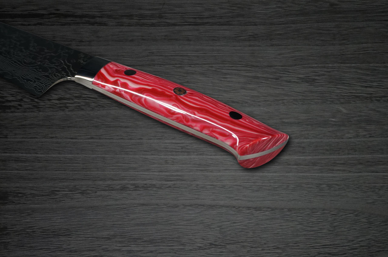 MASALONG Kitchen5 Very Sharp Chef Knives Red Acid Branch Handle Water