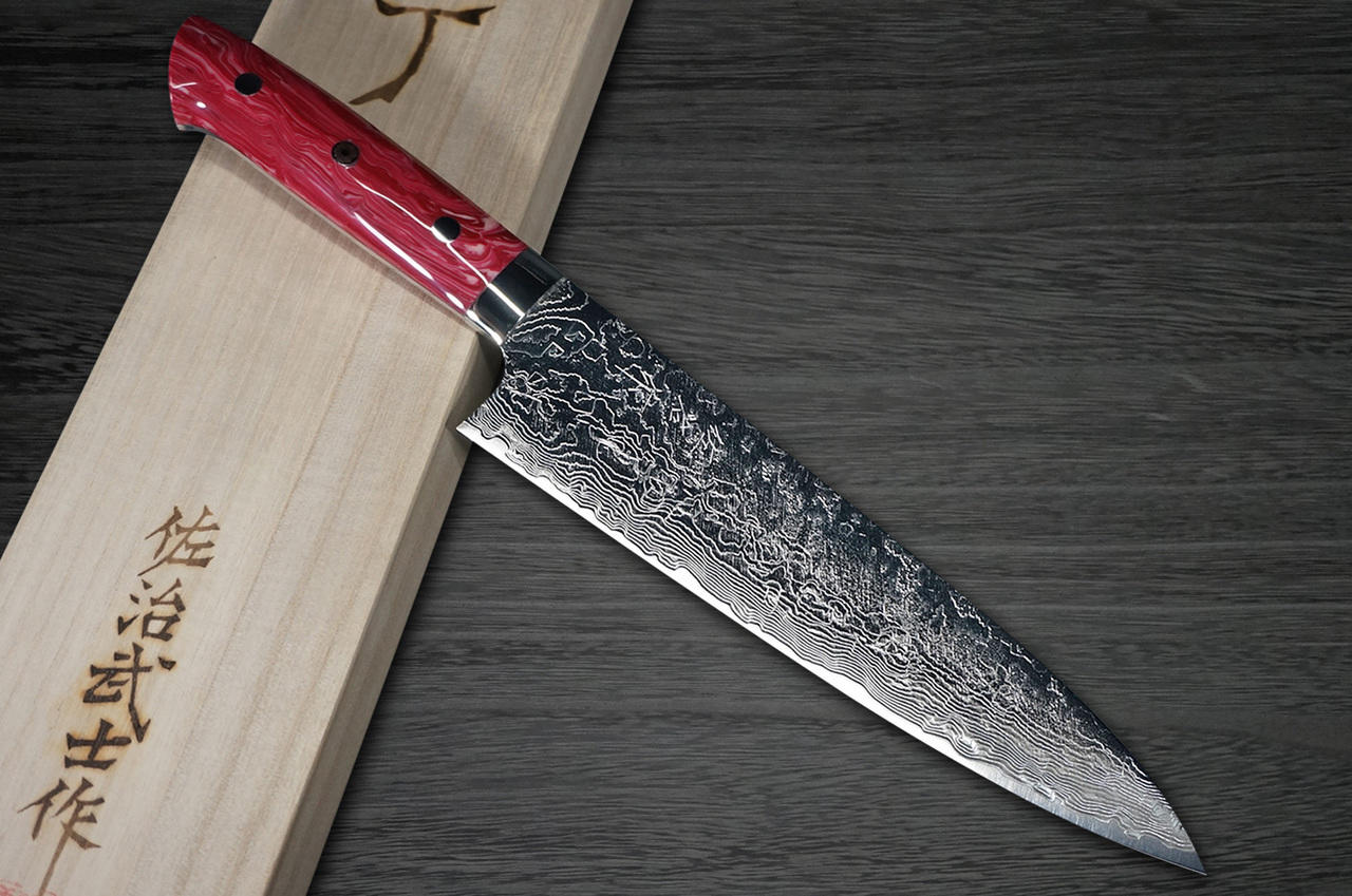 Custom Kiritsuke Damascus Chef knife set unqiue knives Made in