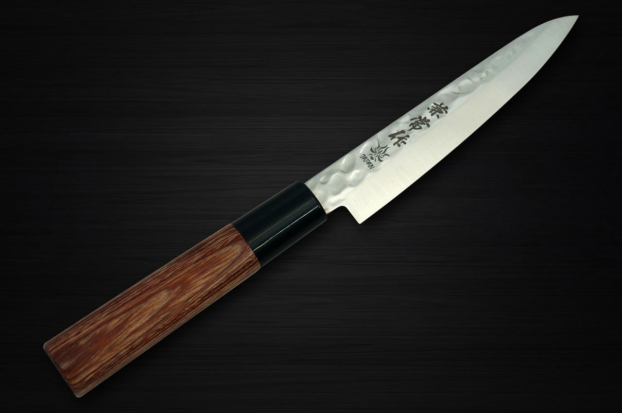 Kanetsune KC-950 DSR-1K6 Stainless Hammered Japanese Chef's Knife SET  (Gyuto180-Slicer210-Santoku-Vegetable-Petty)