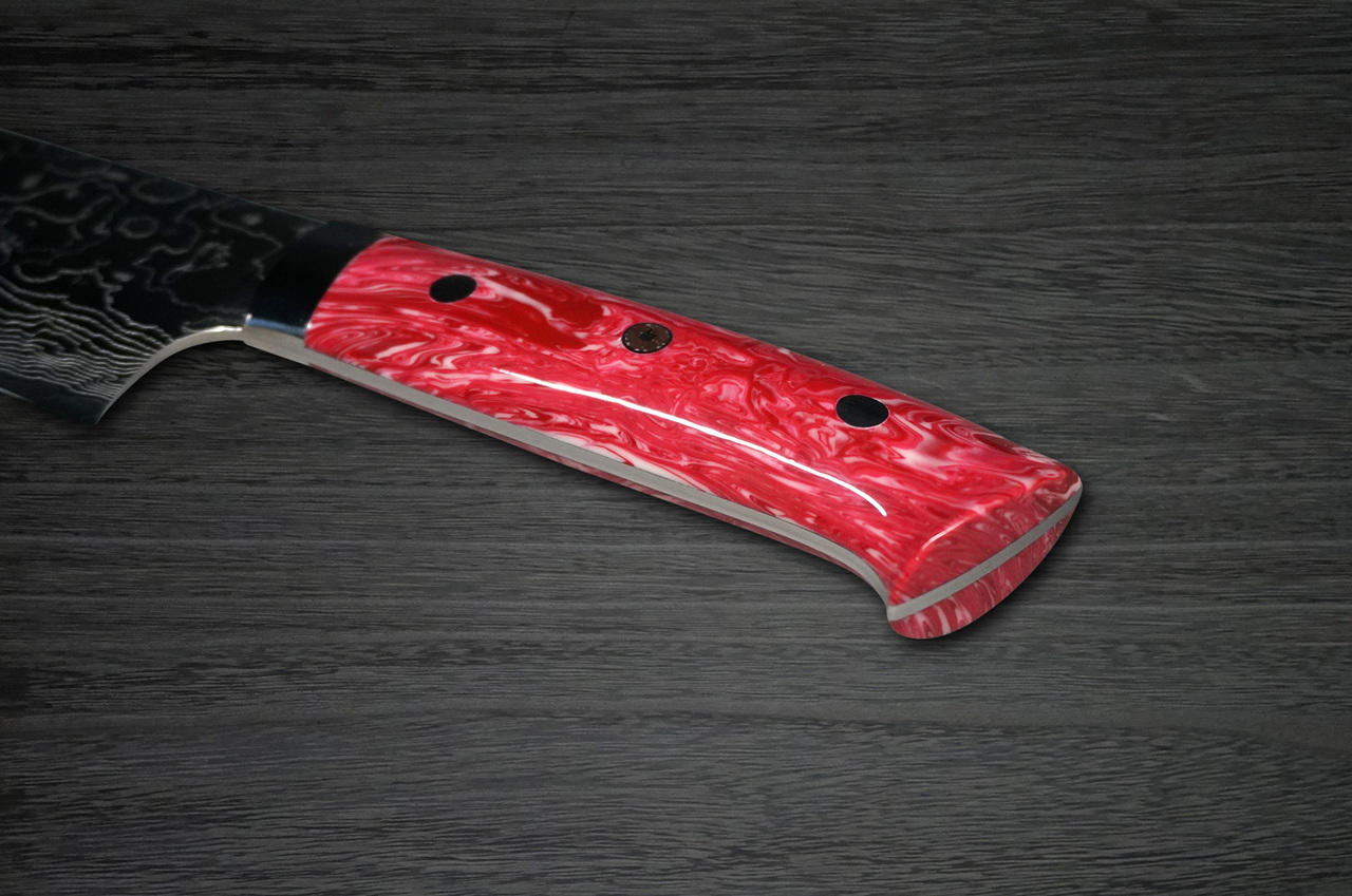 (赤丸きんとん)Sccond jig 帝 Takeshi Saji R2 Diamond Finish Damascus TCR Japanese Chef's