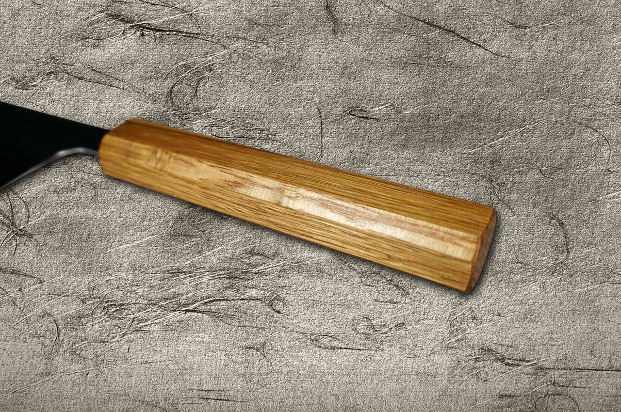 Yu Kurosaki R2SG2 Hammered SENKO WA OK8M Japanese Chefs NakiriVegetable 165mm with Urushi Lacquered Oak Handle