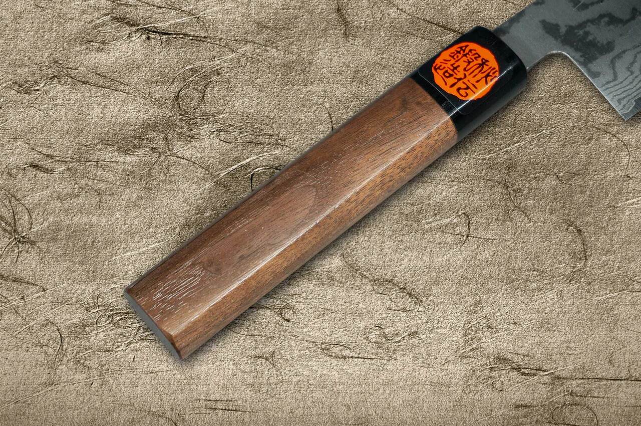 Shigeki Tanaka VG10 Damascus Japanese Chef's Hakata Knife 180mm