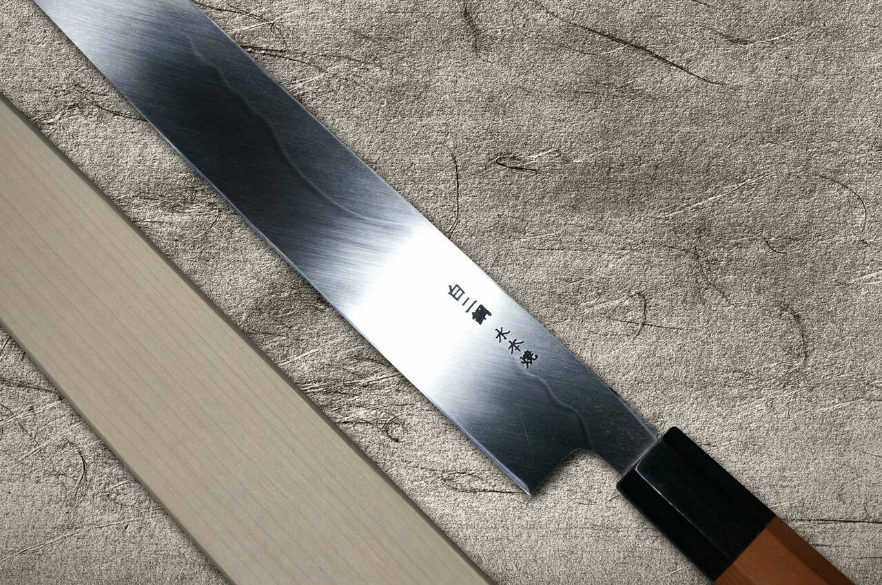 義弘White No.2 Honyaki Mt.Fuji-Art AFHY 水淬日本厨师用