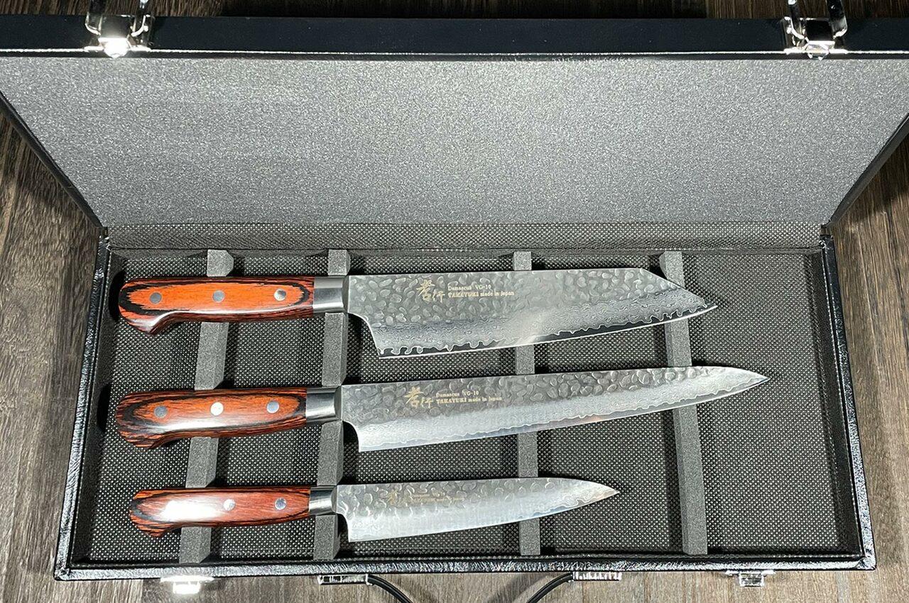 Konig Kitchen Damascus 5-Piece Knife Set & Gift Box