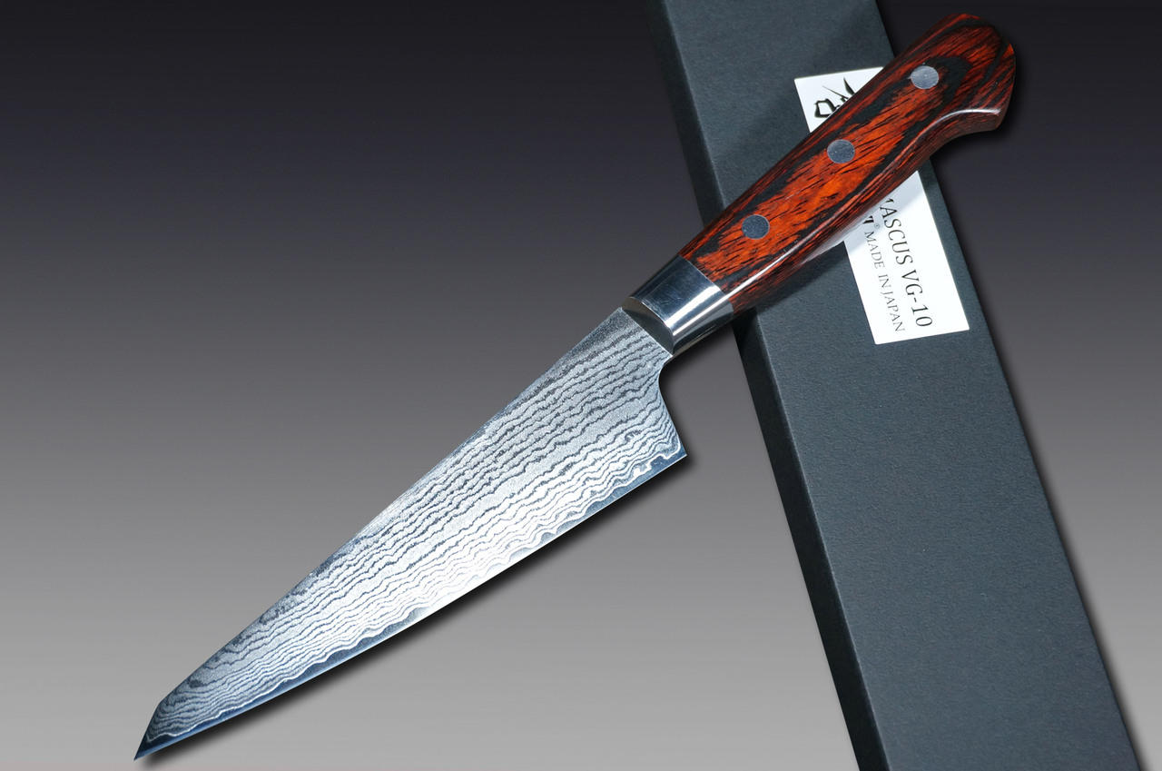 Sakai Takayuki 33-Layer VG10 Damascus Hammered Japanese Chefs HonesukiBoning 150mm