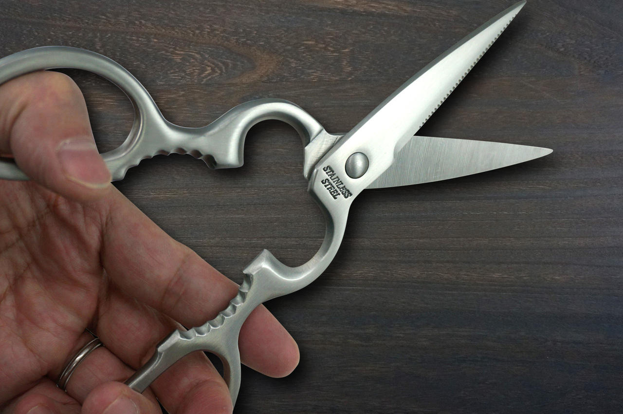 Stainless Steel Japanese Kitchen Scissors [Strong-Pro]