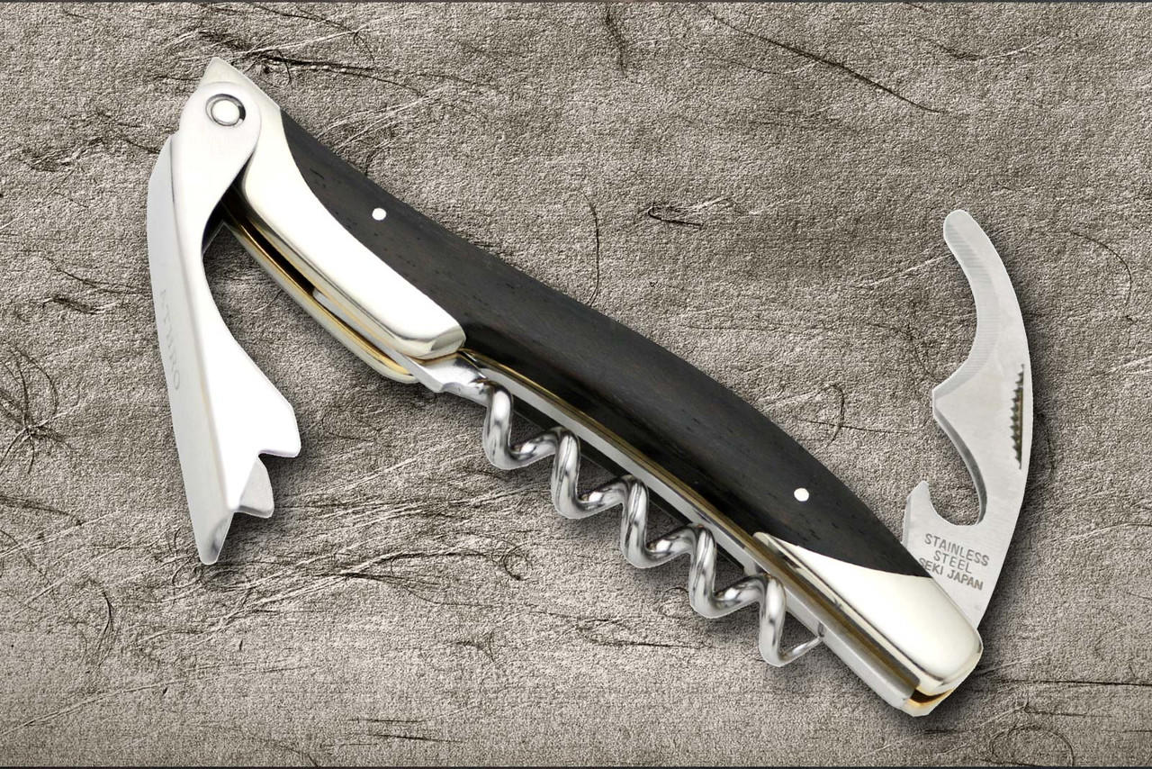 Bottle Opener, Corkscrew Opener With Knife