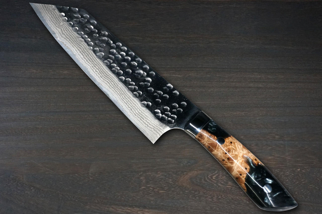 https://cdn11.bigcommerce.com/s-attnwxa/images/stencil/original/products/5258/205384/takeshi-saji-srs13-mirror-hammered-damascus-stw-japanese-chefs-bunka-knife-180mm-bottle-green-stabilized-hybrid-resin-handle__62042.1660584210.jpg?c=2&imbypass=on&imbypass=on