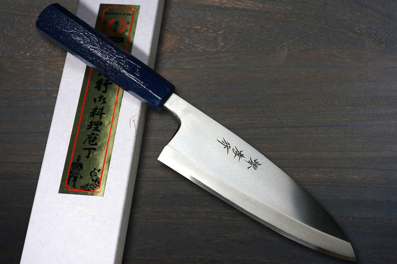 Sakai Takayuki INOX Japanese-style Nanairo Chef's Deba Knife