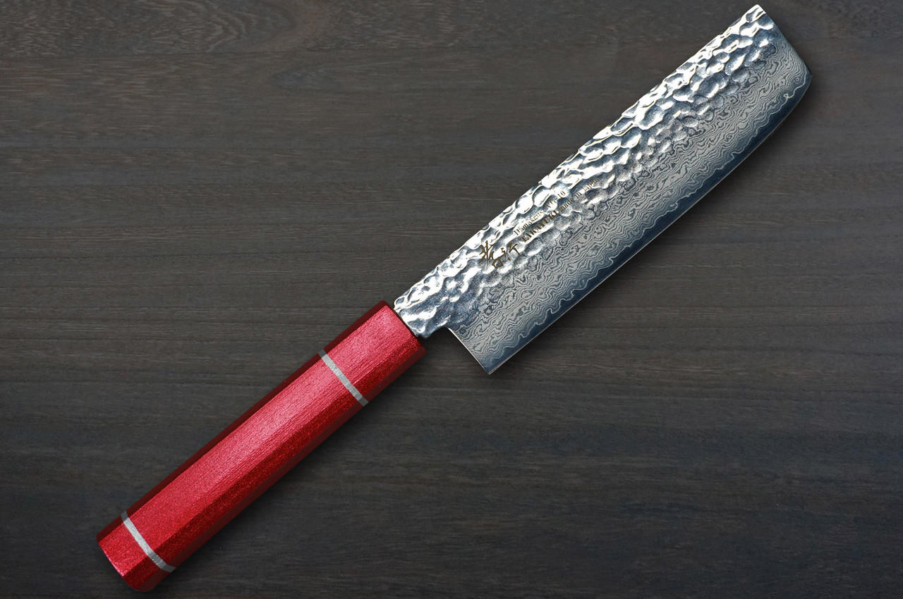 Sakai Takayuki 33-Layer VG10 Damascus Urushi Chefs NakiriVegetable 160mm with Japanese Lacquered Oak Handle KOUSEKI