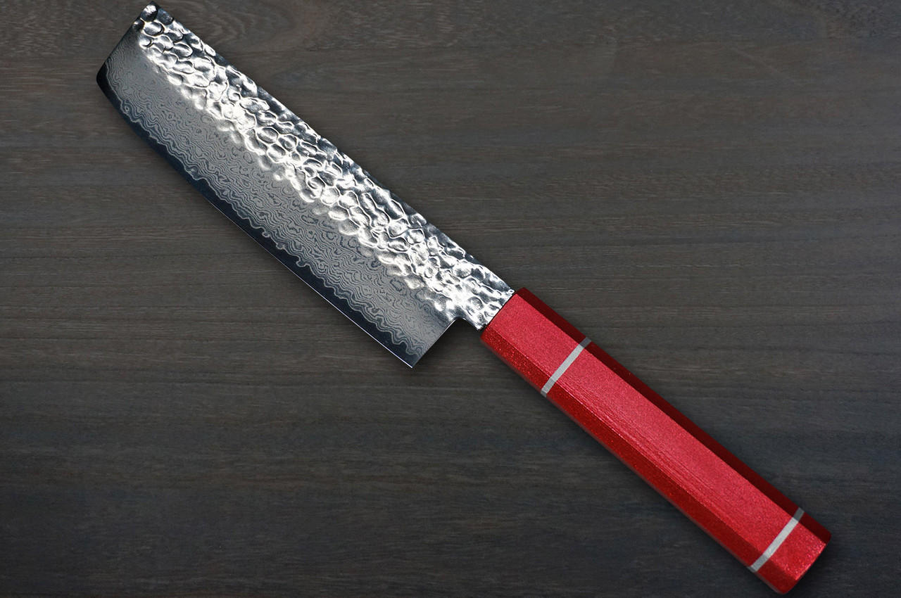 Sakai Takayuki 33-Layer VG10 Damascus Urushi Chefs NakiriVegetable 160mm with Japanese Lacquered Oak Handle KOUSEKI