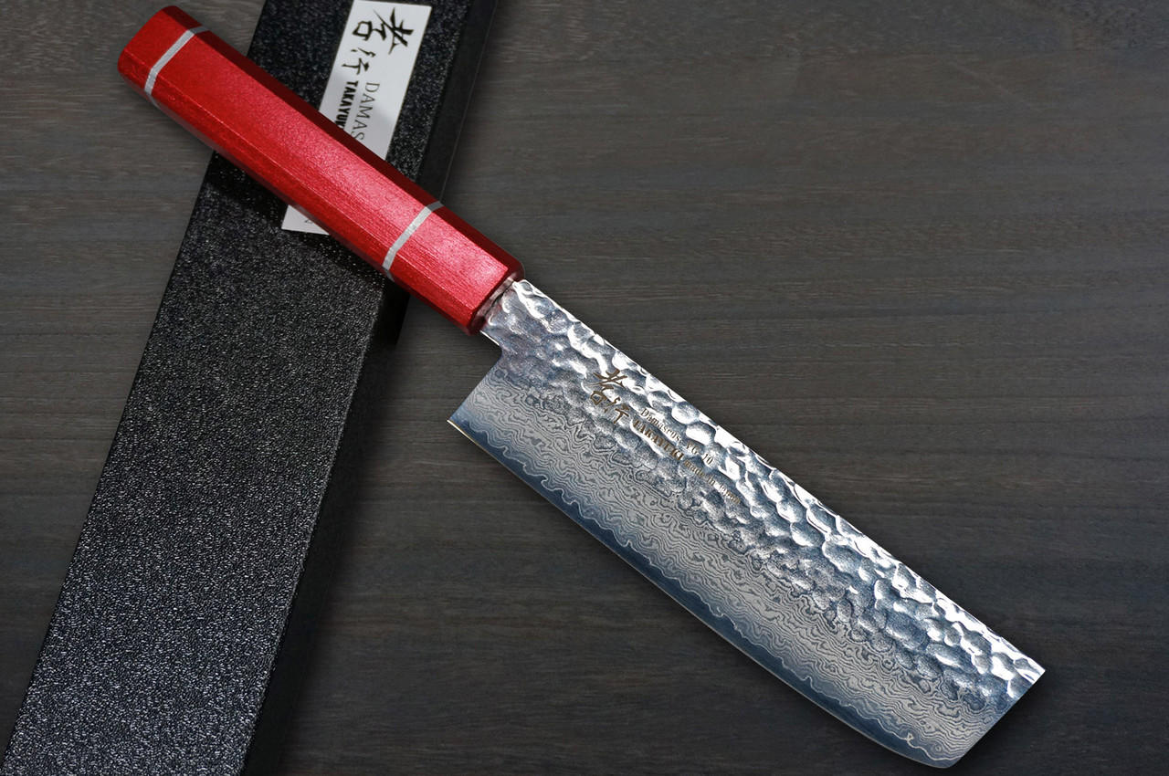 Sakai Takayuki 33-Layer VG10 Damascus Urushi Chefs NakiriVegetable 160mm with Japanese Lacquered Oak Handle KOUSEKI