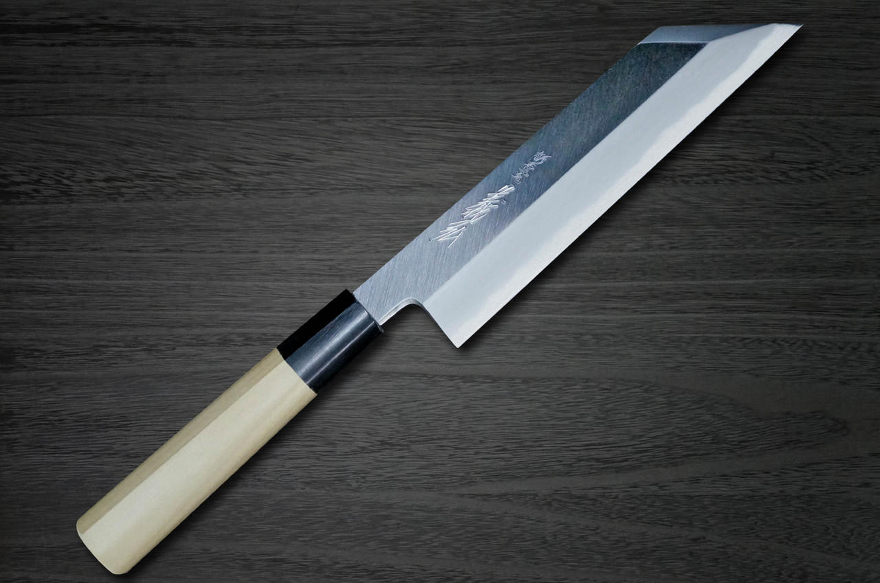 Japanese bone cutting Knife - IKENAMI HAMONO - White steel 1and soft iron  Size: 12,5cm