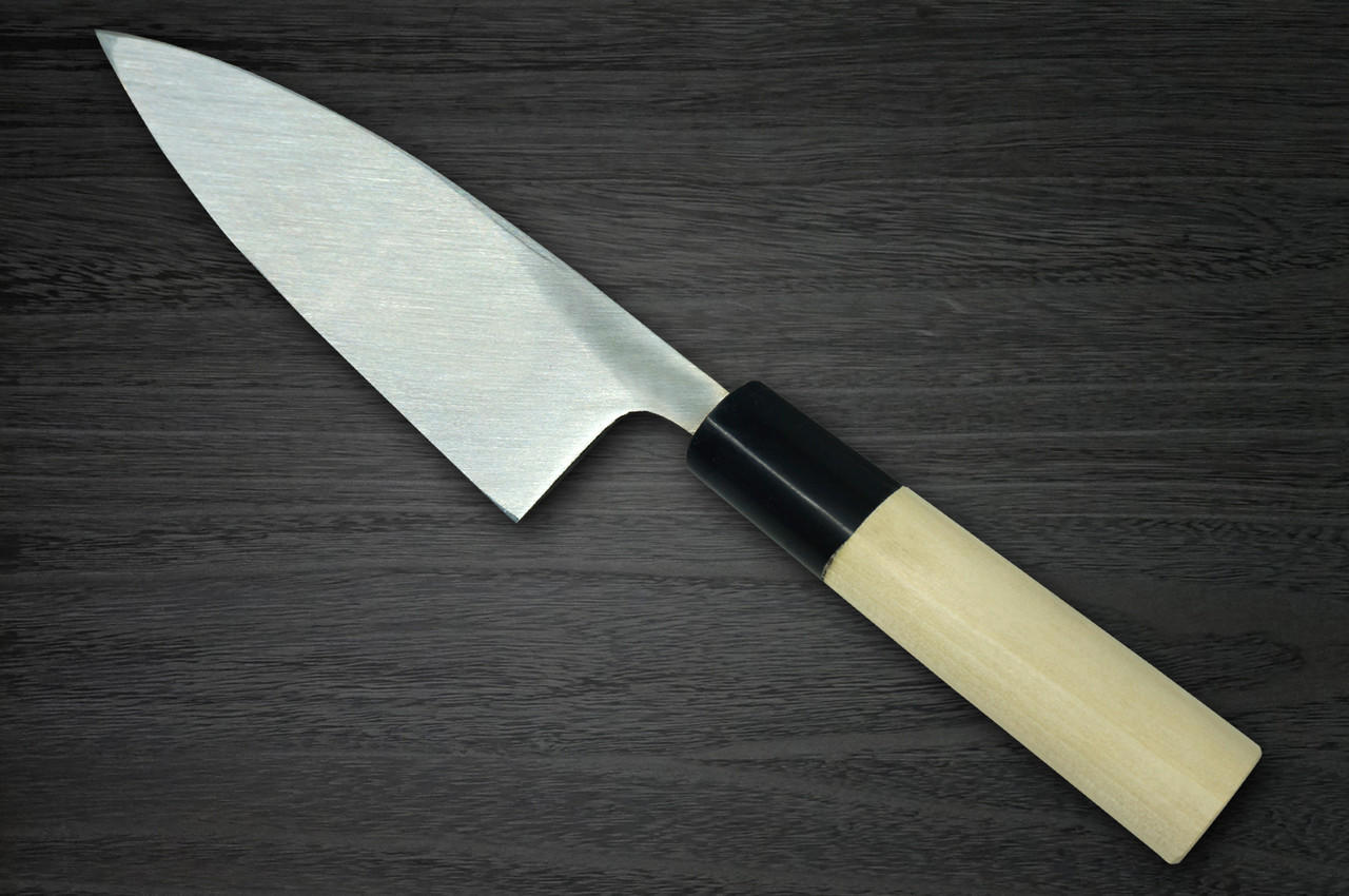 Sakai Takayuki Kasumitogi Buffalo Tsuba Japanese Chef's Deba