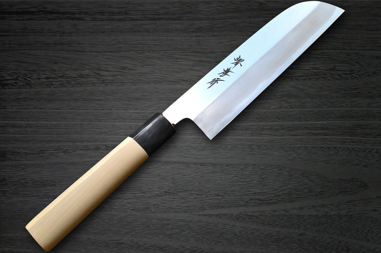 堺孝行霞鸟水牛镡日本厨师用镰形牛刀（蔬菜） 225mm |日本刀