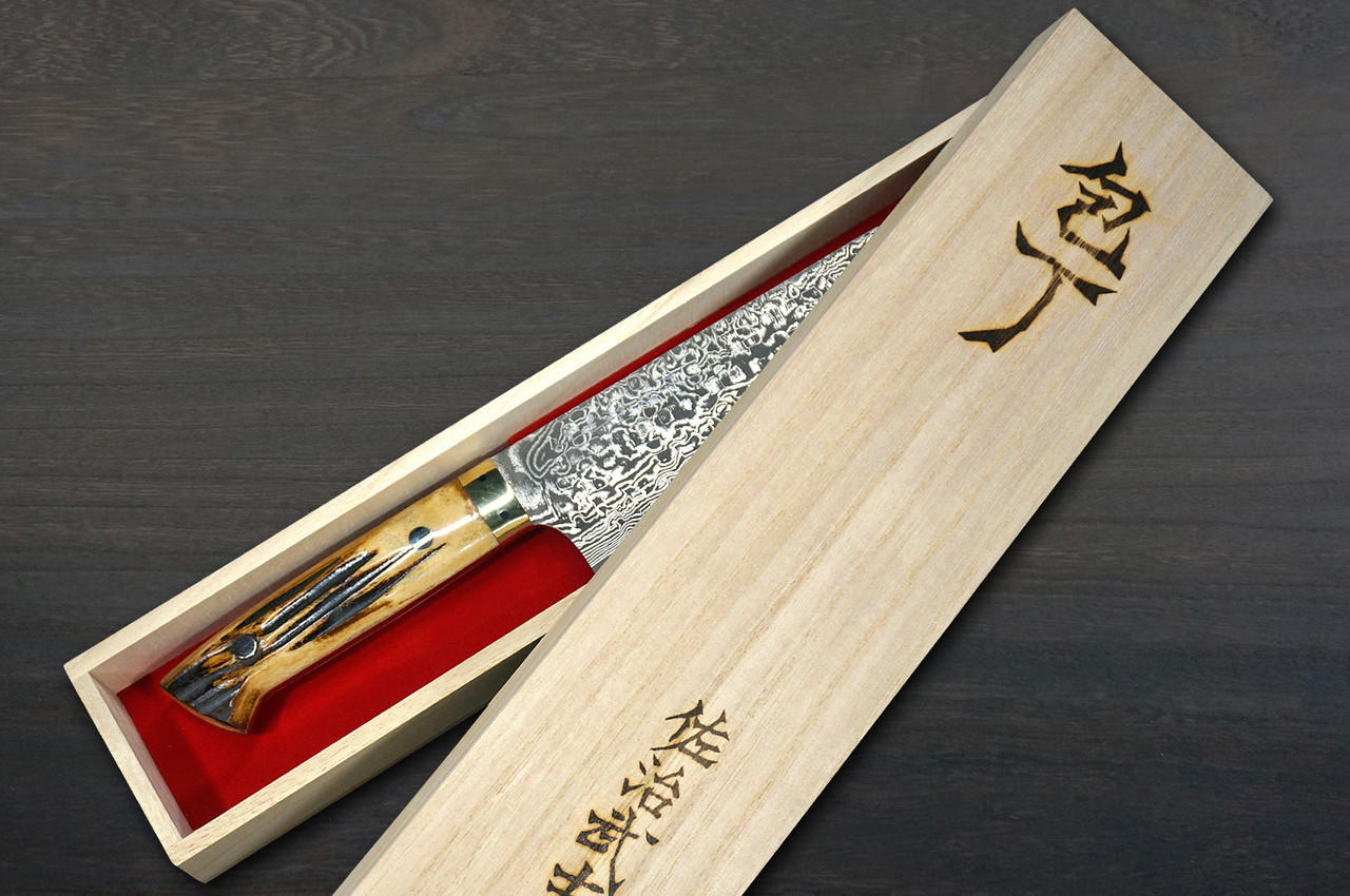 Takeshi Saji R2(SG2) Black Damascus DHM Japanese Chef's Bunka