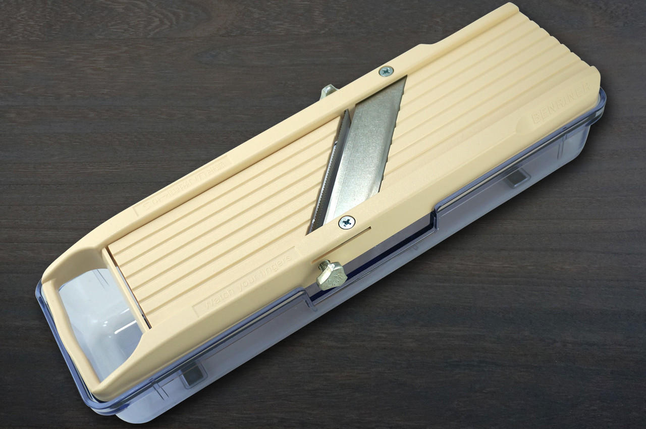 Benriner Japanese Mandolin All-Purpose Vegetable Slicer (Classic Series) with Catch Tray 