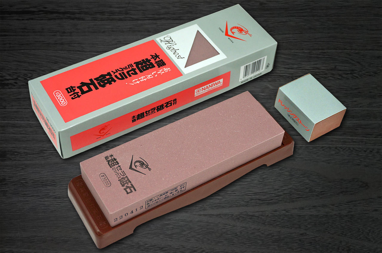 Naniwa Chosera Ceramic Waterstone (Whetstone) with Stand and Nagura  Dressing Stone [SS-3000]