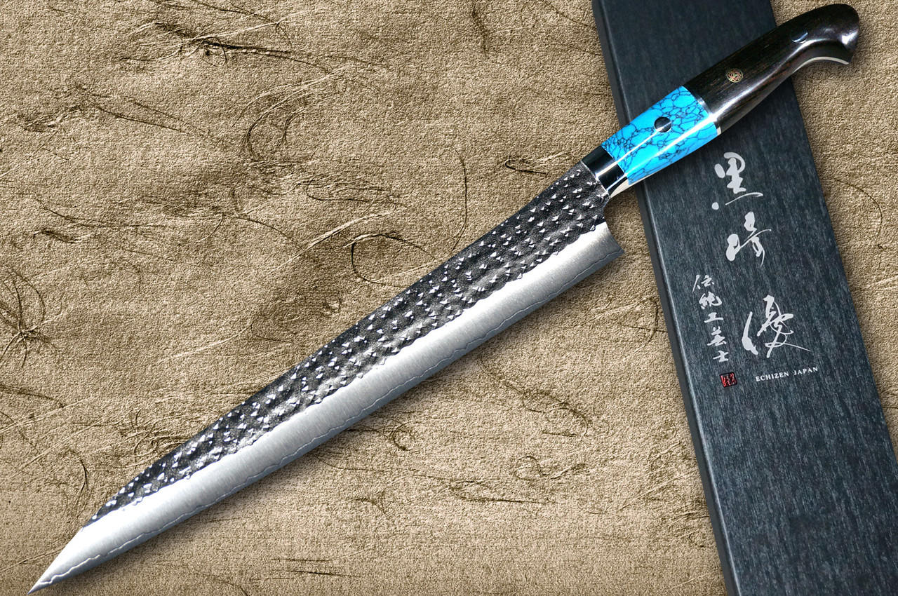 Yu〜suke Yu Kurosaki VG-XEOS kiritsuke sujihiki 270mm – Zahocho Knives Tokyo