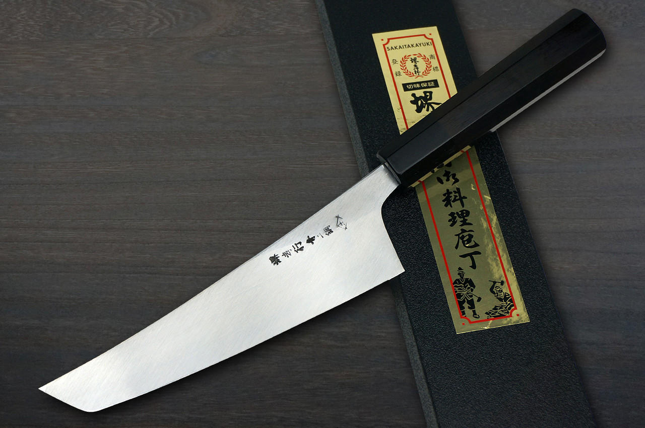 堺孝行　玄武 堺孝行Genbu （Aogami 2 steel） 日本厨师用咲丸-德巴180mm |日本刀