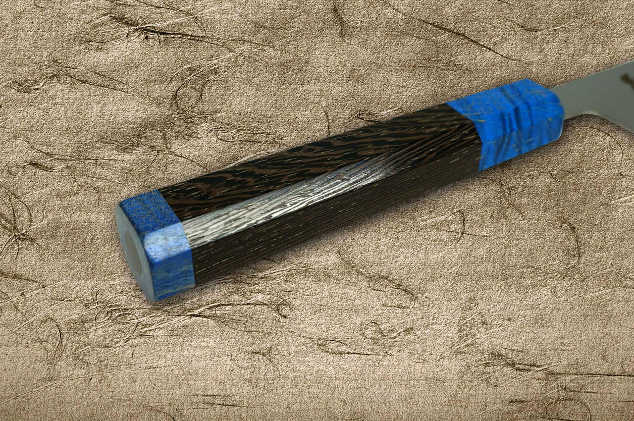 刀持ち手 Full flower snake patterned wood Handle DIY Knife Handle