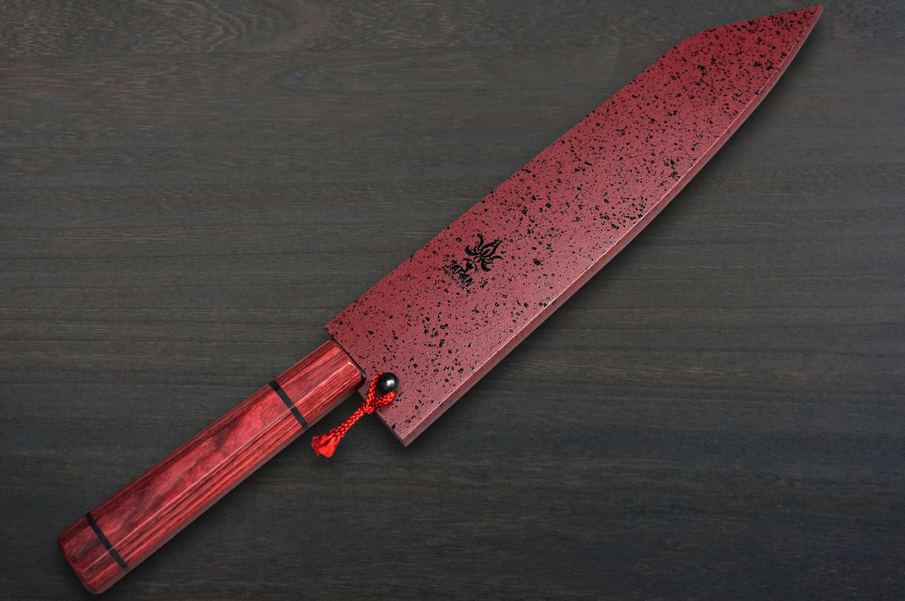 Seido™ Kiritsuke Damascus Chef Knife (Red)