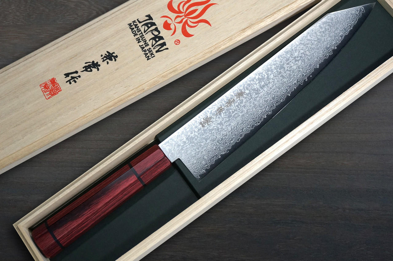 CHEF AKIYAMA ORIGINAL JAPANESE KNIFE 燕三条 Kanetsune 63-Layer Damascus MINAMO-KAZE Japanese Chef's