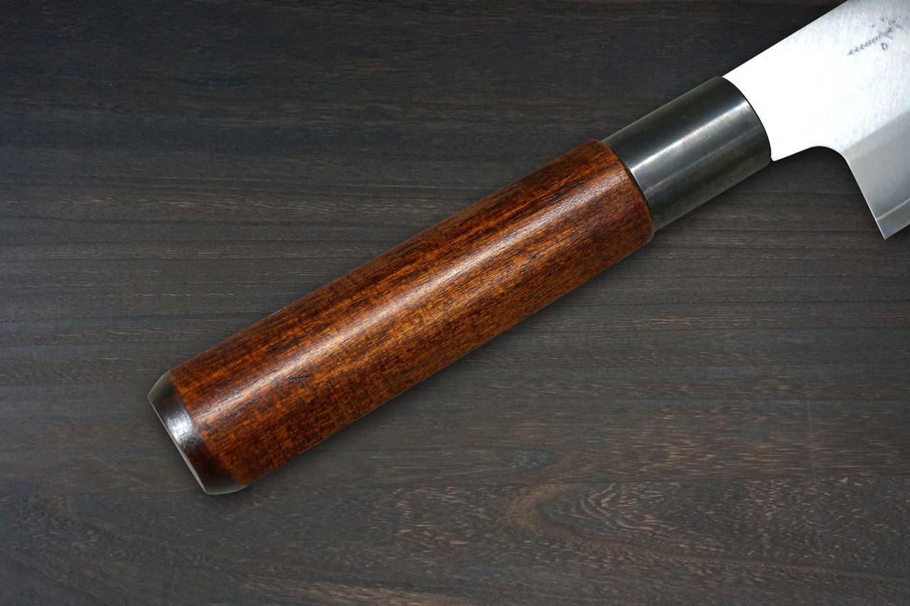 Misuzu VG10 Brass-Urushi  Japanese Chef's Nakiri(Vegetable) 170mm with Lacquered Magnolia Handle 