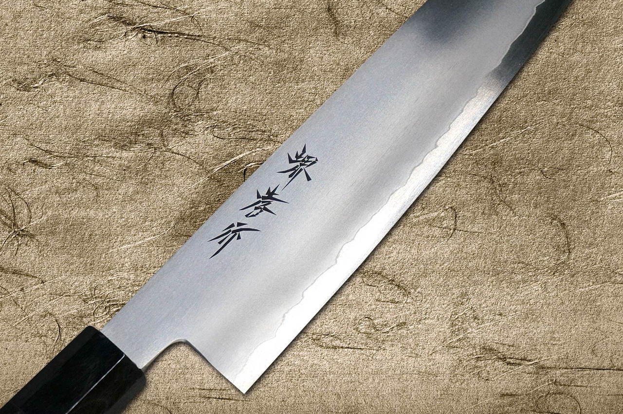Sakai Takayuki Ginsan Warikomi Ebony Handle Japanese Chef's