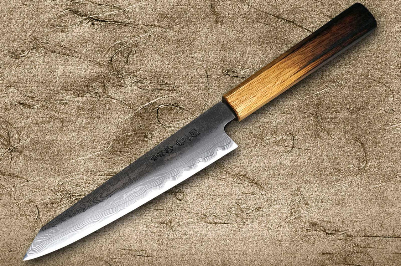 SATOSHI  Satoshi Nakagawa Aogami #1 Damascus Kurouchi OK8B Japanese Chef's