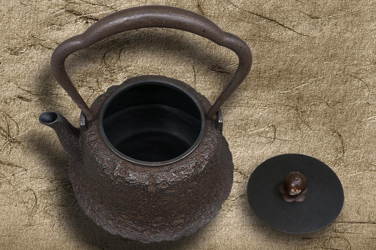 铁壶日本铁瓶铁水壶茶壶高级1.2升岸壁码头墙在桐木盒子| 日本刀