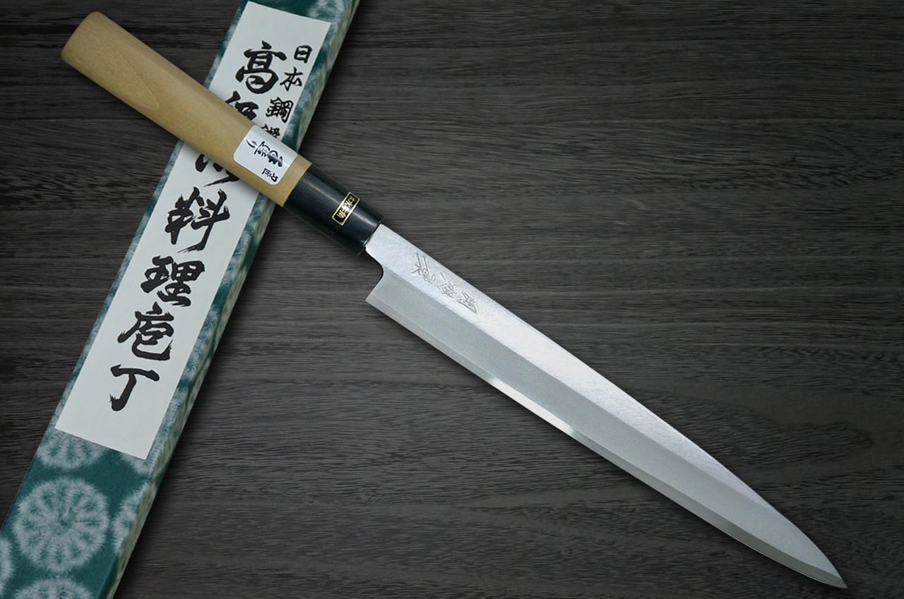 藤原兼房（相马）白钢日本厨师柳刃（刺身）240毫米| 日本刀
