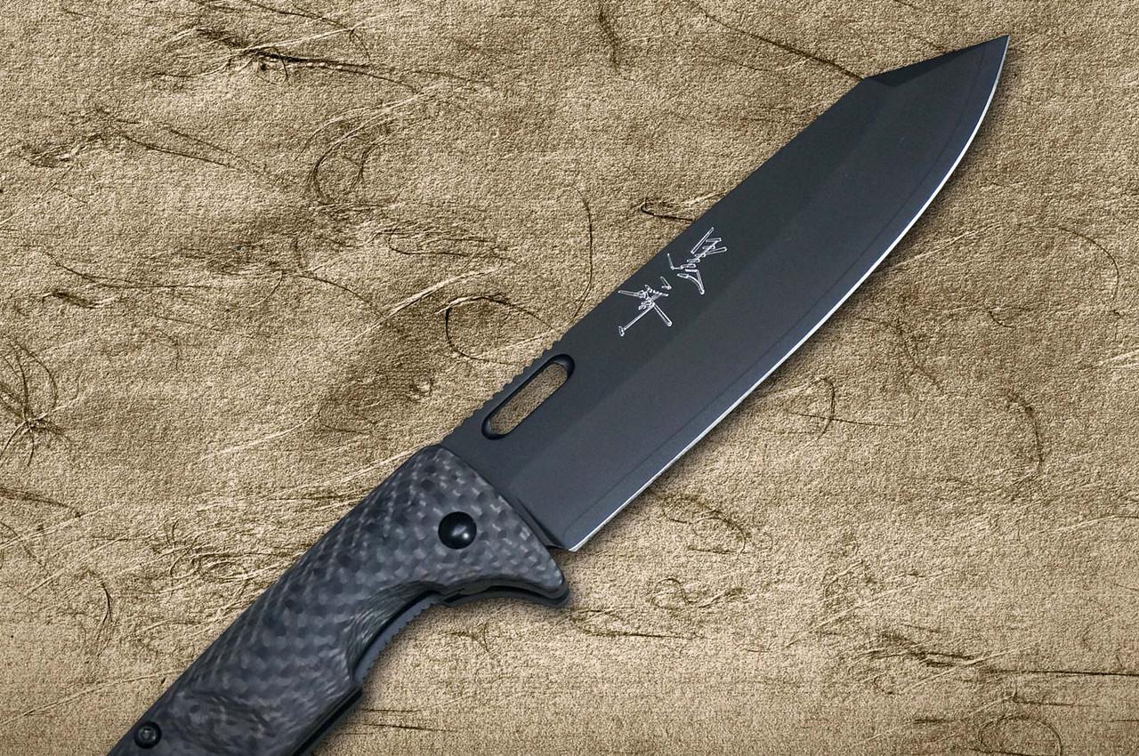 Yu Kurosaki Folding R2(SG2) Black Petty Knife(Utility) 105mm with