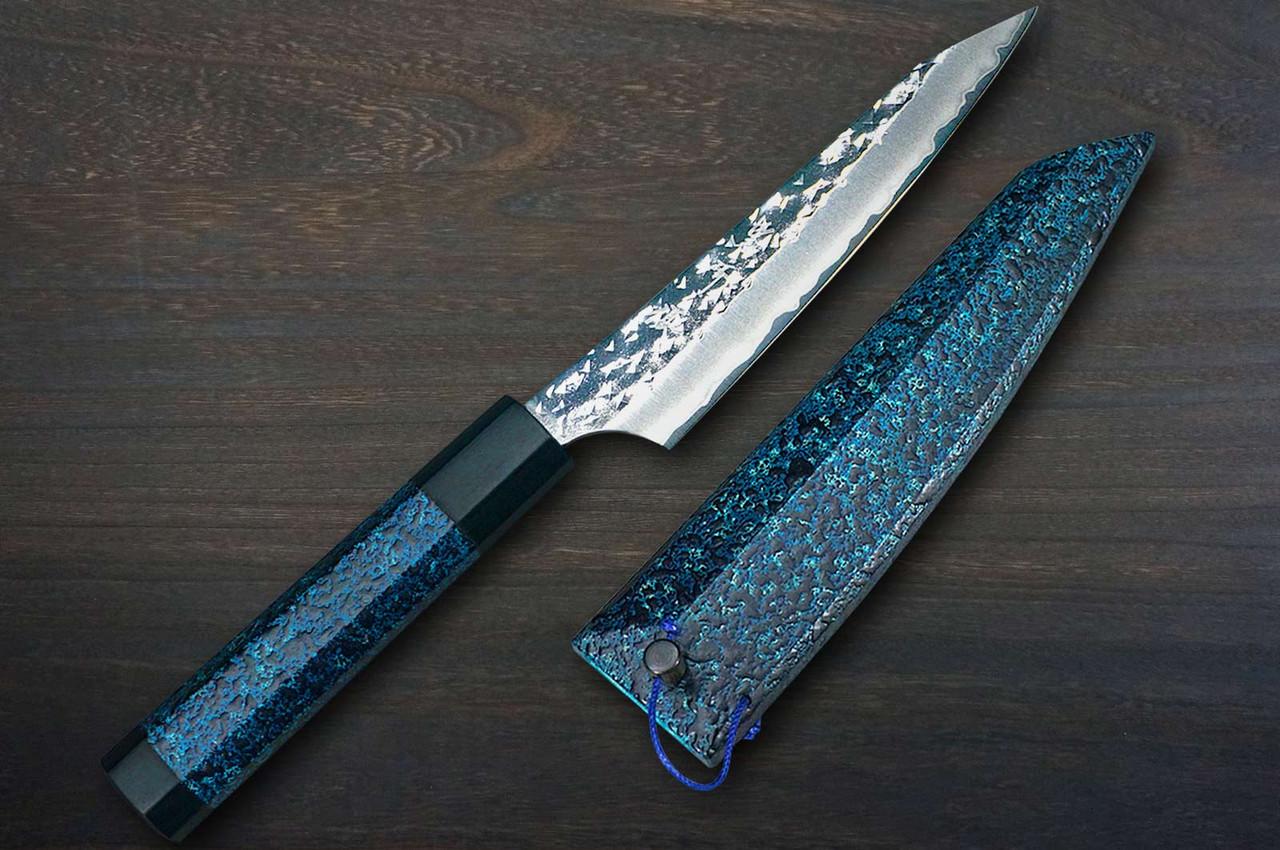 武具 sui Yu Kurosaki R2(SG2) Hammered SENKO-EI WA INDIGO Japanese Chef's
