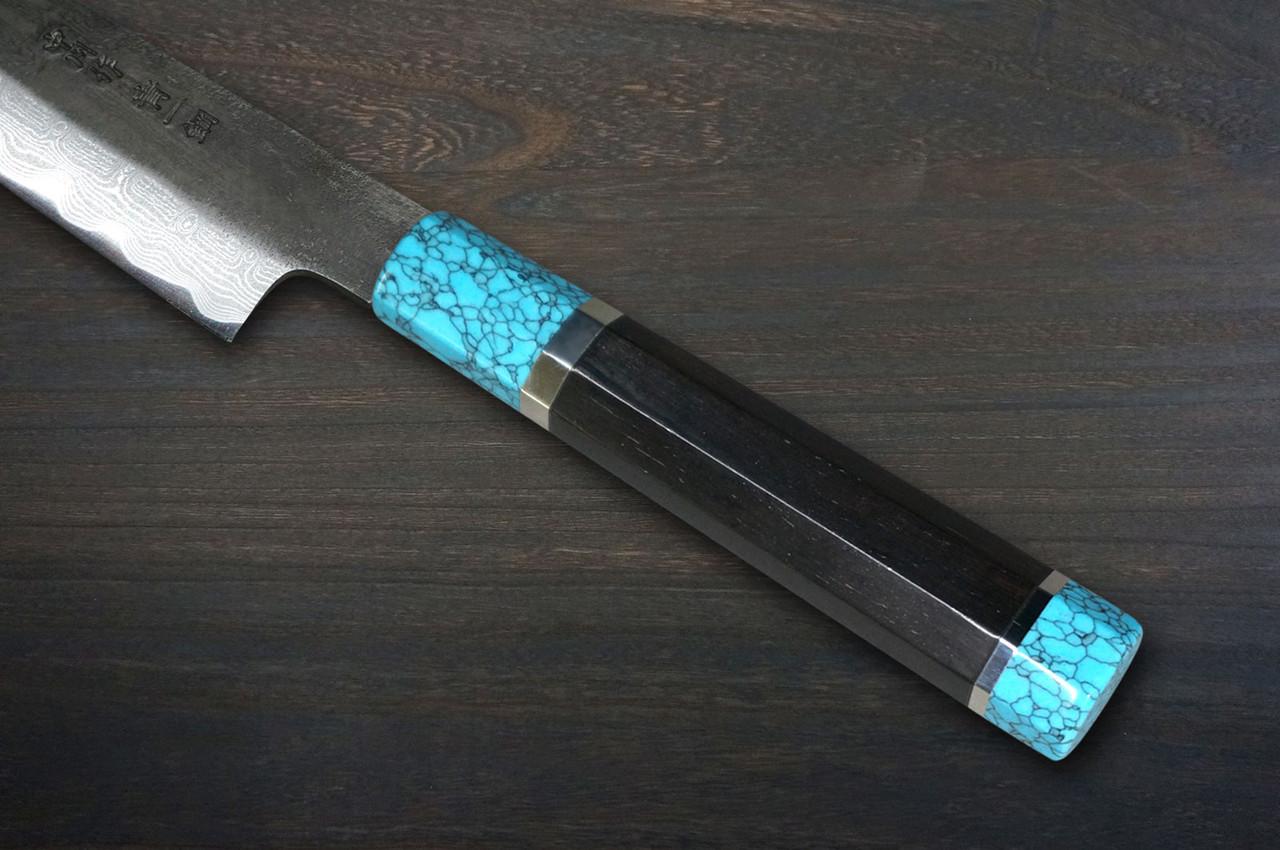 Satoshi Nakagawa Aogami#1 Damascus Kurouchi EBTCA2 Japanese