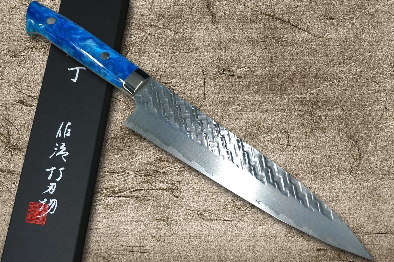 佐治武士SPG-STRIX 镜面锤击RC日本厨师行头刀210毫米，树脂定制