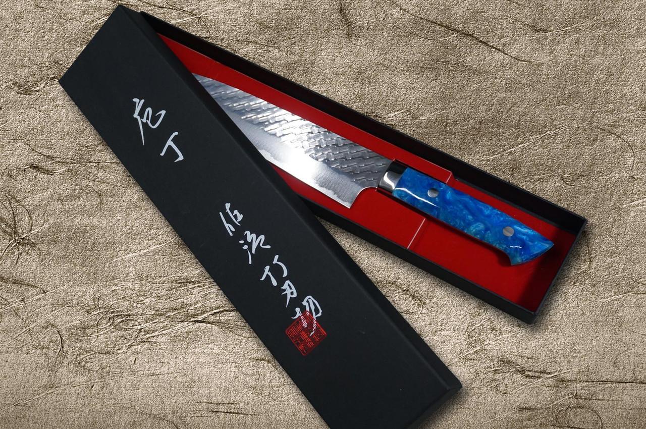 佐治武士SPG-STRIX 镜面锤击RC日本厨师行头刀210毫米，树脂定制