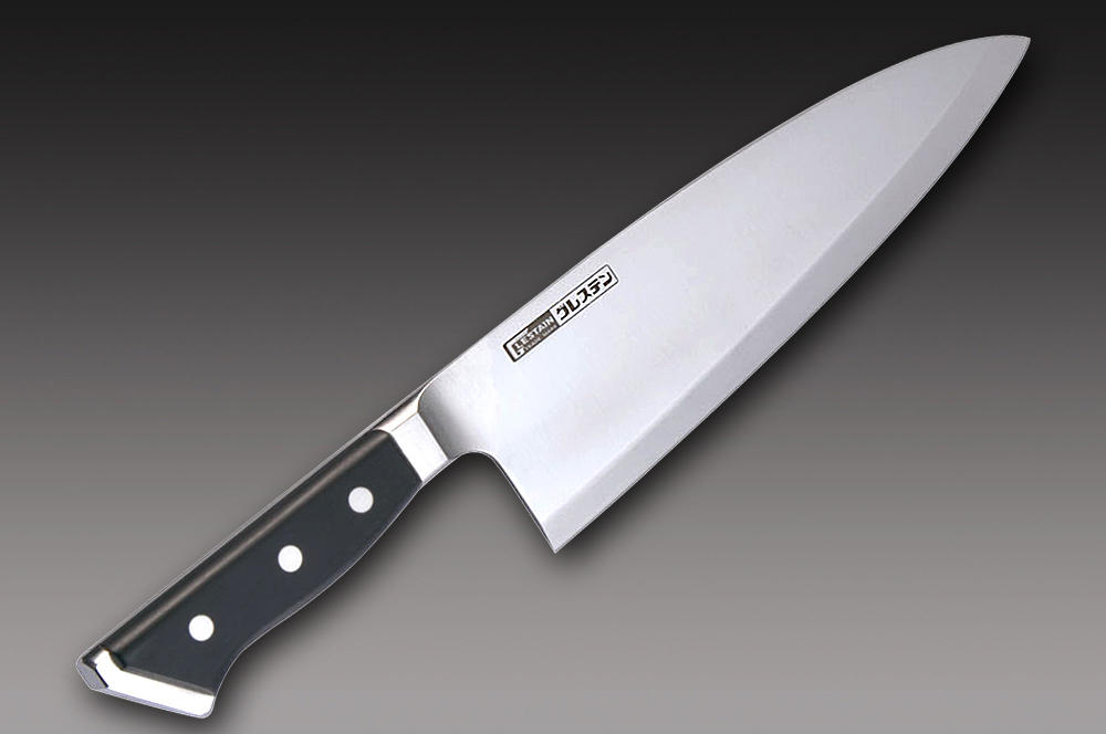 Sakai Takayuki Kasumitogi Buffalo Tsuba Engraving Art Japanese Chef's Deba  Knife 300mm Sojou-no-Koi(Carp on Board)