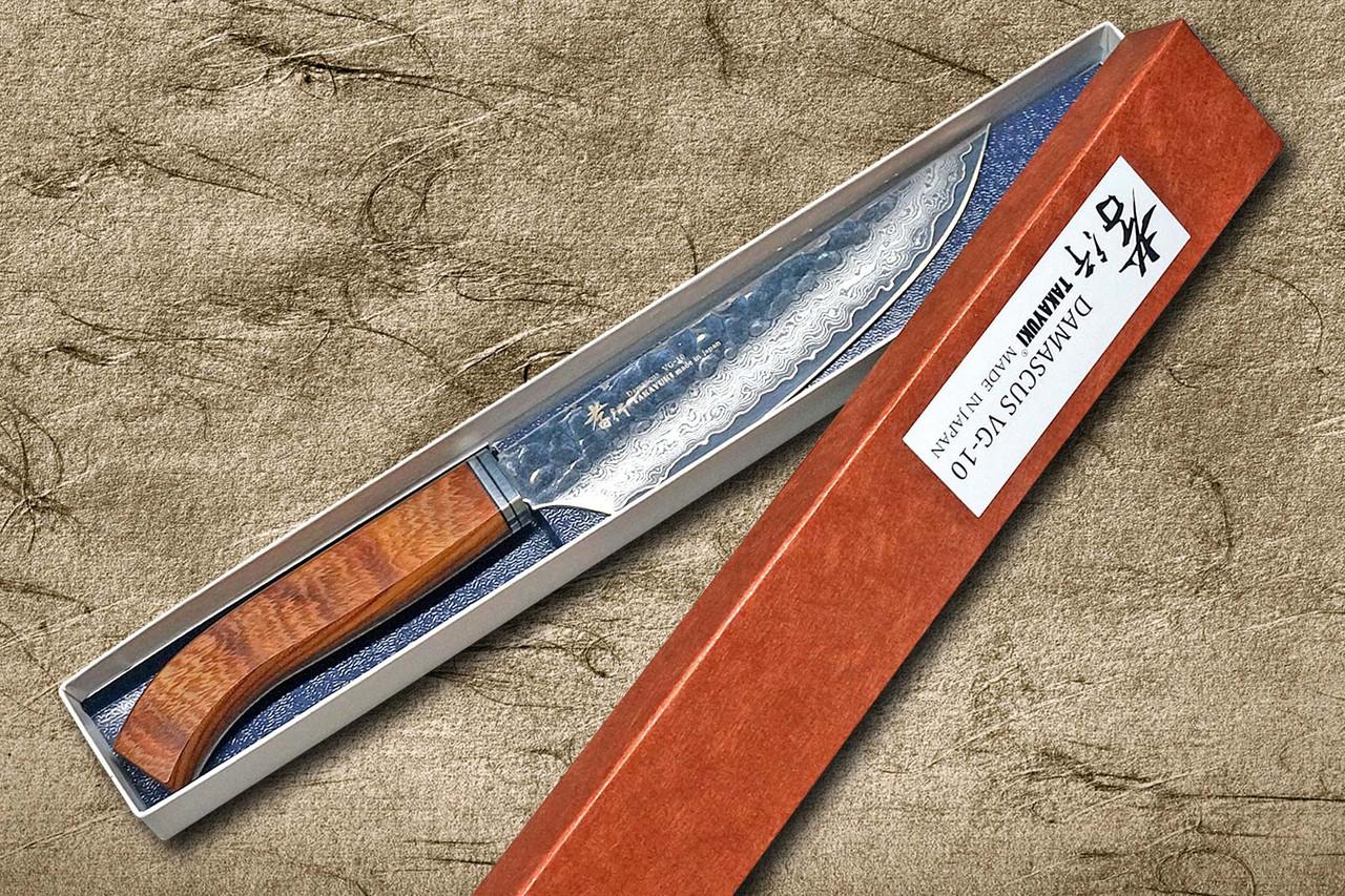 堺孝行33 层VG10Damascus SGN 厨师招牌实用牛排小刀120mm 木柄
